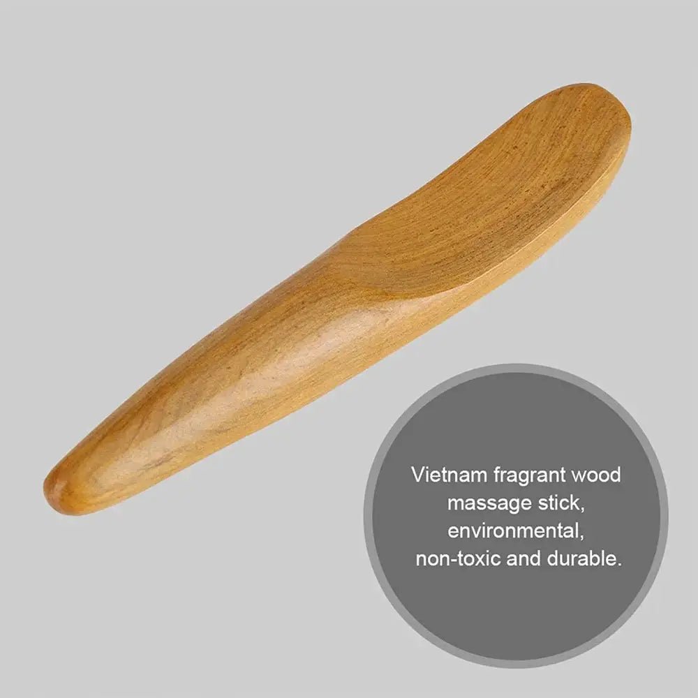 1 PC Wooden Gua Sha Massage Tools Wood Therapy Massage Tools Home Gym Lymphatic Drainage - FushionX Techflex
