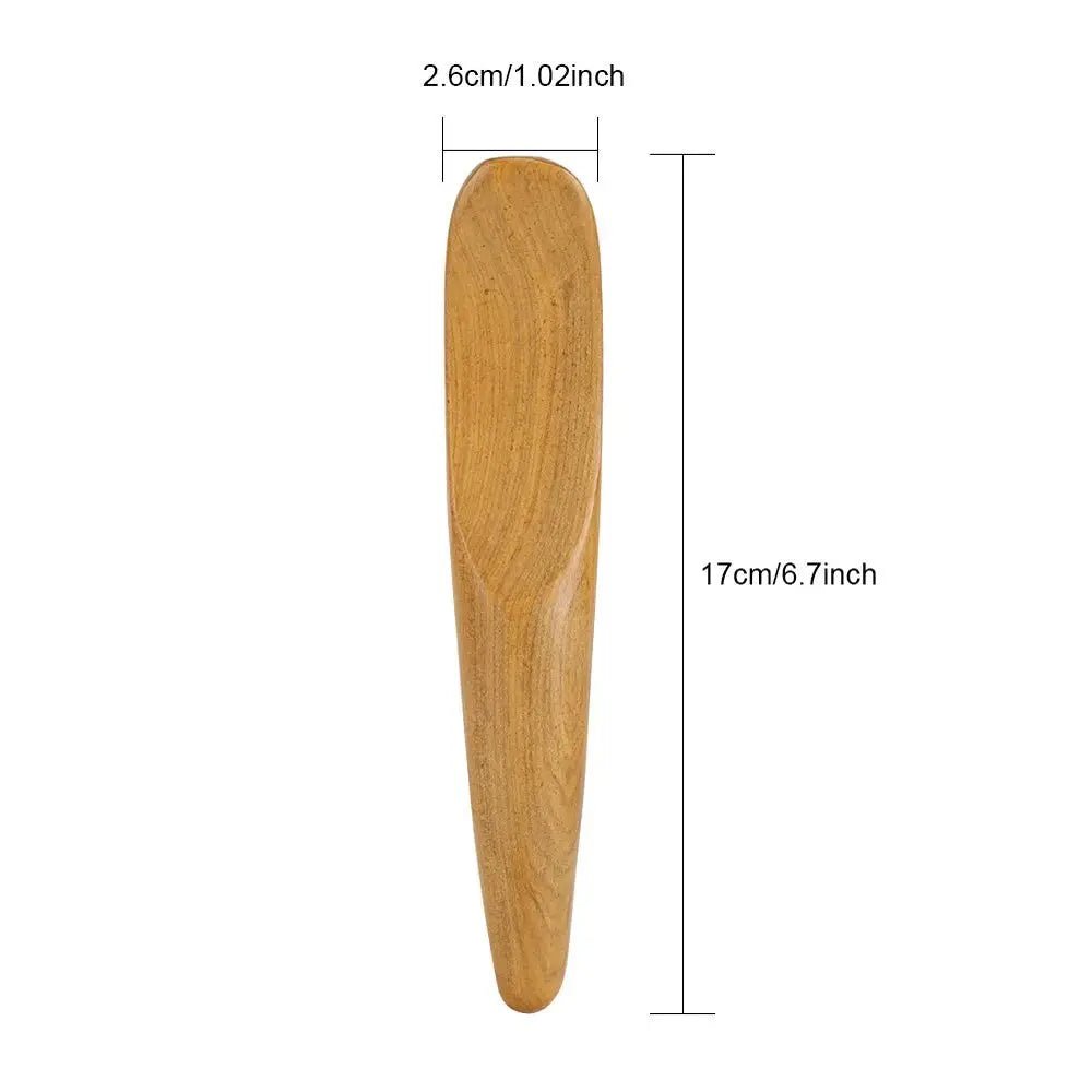 1 PC Wooden Gua Sha Massage Tools Wood Therapy Massage Tools Home Gym Lymphatic Drainage - FushionX Techflex