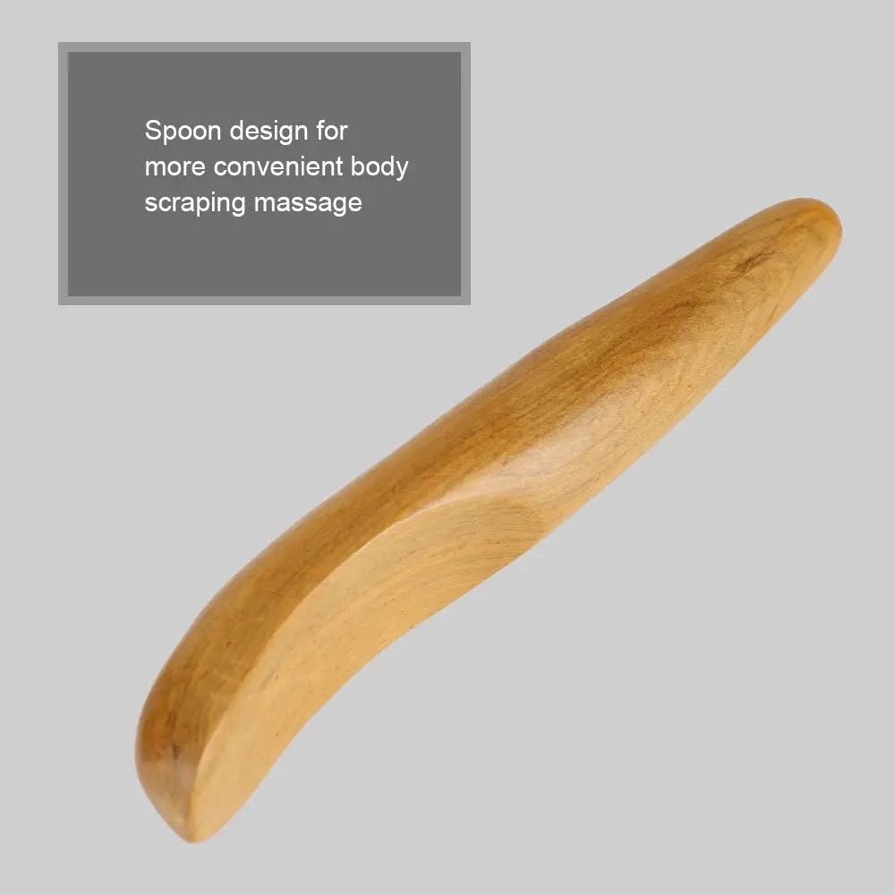1 PC Wooden Gua Sha Massage Tools Wood Therapy Massage Tools Home Gym Lymphatic Drainage - FushionX Techflex
