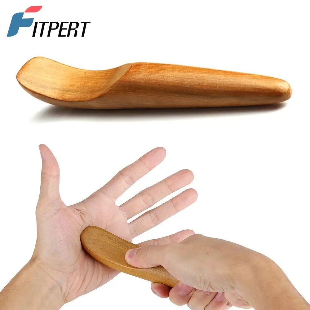 1 PC Wooden Gua Sha Massage Tools Wood Therapy Massage Tools Home Gym Lymphatic Drainage - FushionX Techflex
