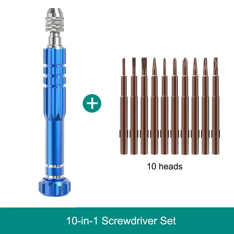 10 in 1 Mobile Phone Repair Tool Kit, Smartphone Screwdriver Set,Essential Disassembly Toolkit - FushionX Techflex