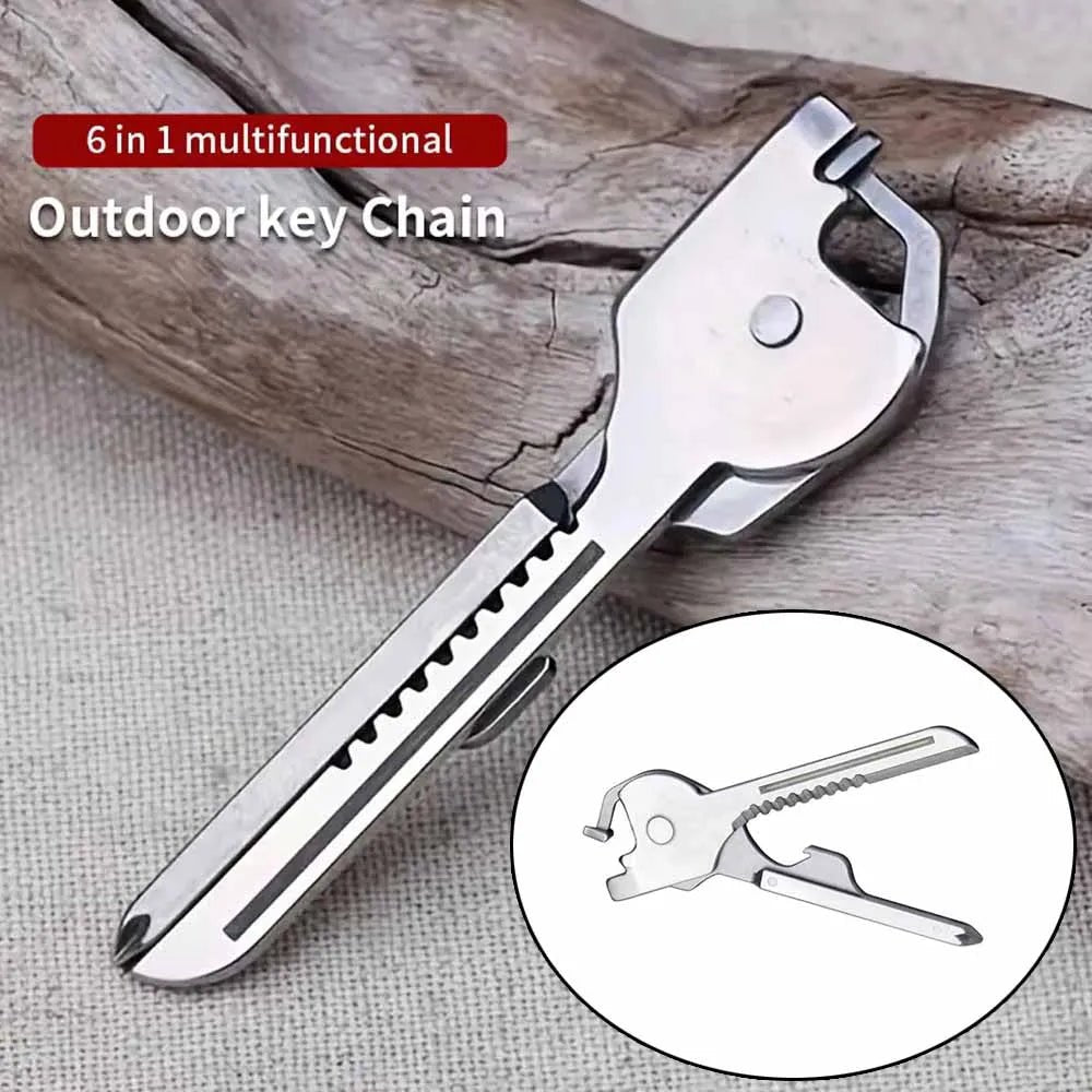 6 In 1 Utili Key Multi Tool Multipurpose Screwdriver Pocket Multi - use Multi - tool Gear Utility Outdoor Gadget Multi - function - FushionX Techflex