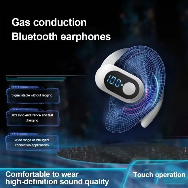 Bluetooth 5.3 Headphone TWS Wireless Ear Hook Earphone HiFi Stereo Noise Reduction Headset Waterproof Earbud for Huawi Xiami - FushionX Techflex