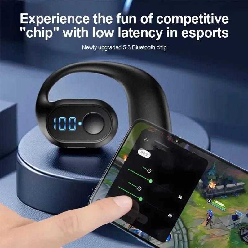 Bluetooth 5.3 Headphone TWS Wireless Ear Hook Earphone HiFi Stereo Noise Reduction Headset Waterproof Earbud for Huawi Xiami - FushionX Techflex
