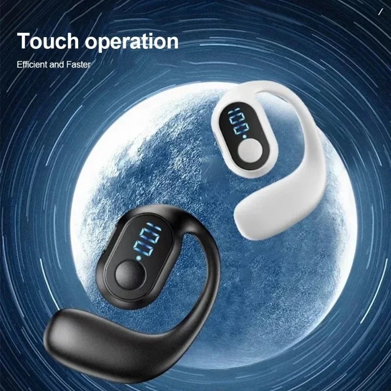 Bluetooth 5.3 Headphone TWS Wireless Ear Hook Earphone HiFi Stereo Noise Reduction Headset Waterproof Earbud for Huawi Xiami - FushionX Techflex