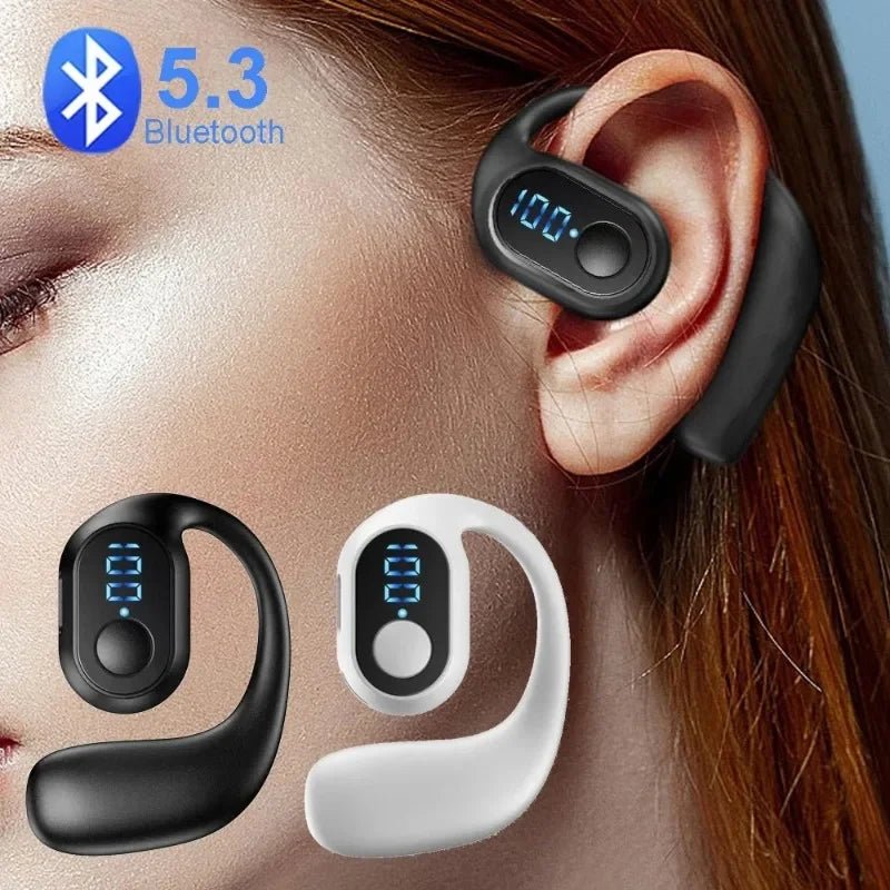 Bluetooth 5.3 Headphone TWS Wireless Ear Hook Earphone HiFi Stereo Noise Reduction Headset Waterproof Earbud for Huawi Xiami - FushionX Techflex