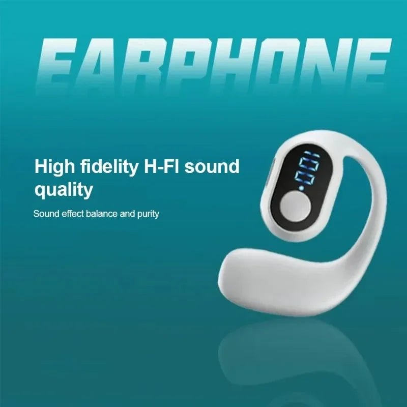 Bluetooth 5.3 Headphone TWS Wireless Ear Hook Earphone HiFi Stereo Noise Reduction Headset Waterproof Earbud for Huawi Xiami - FushionX Techflex