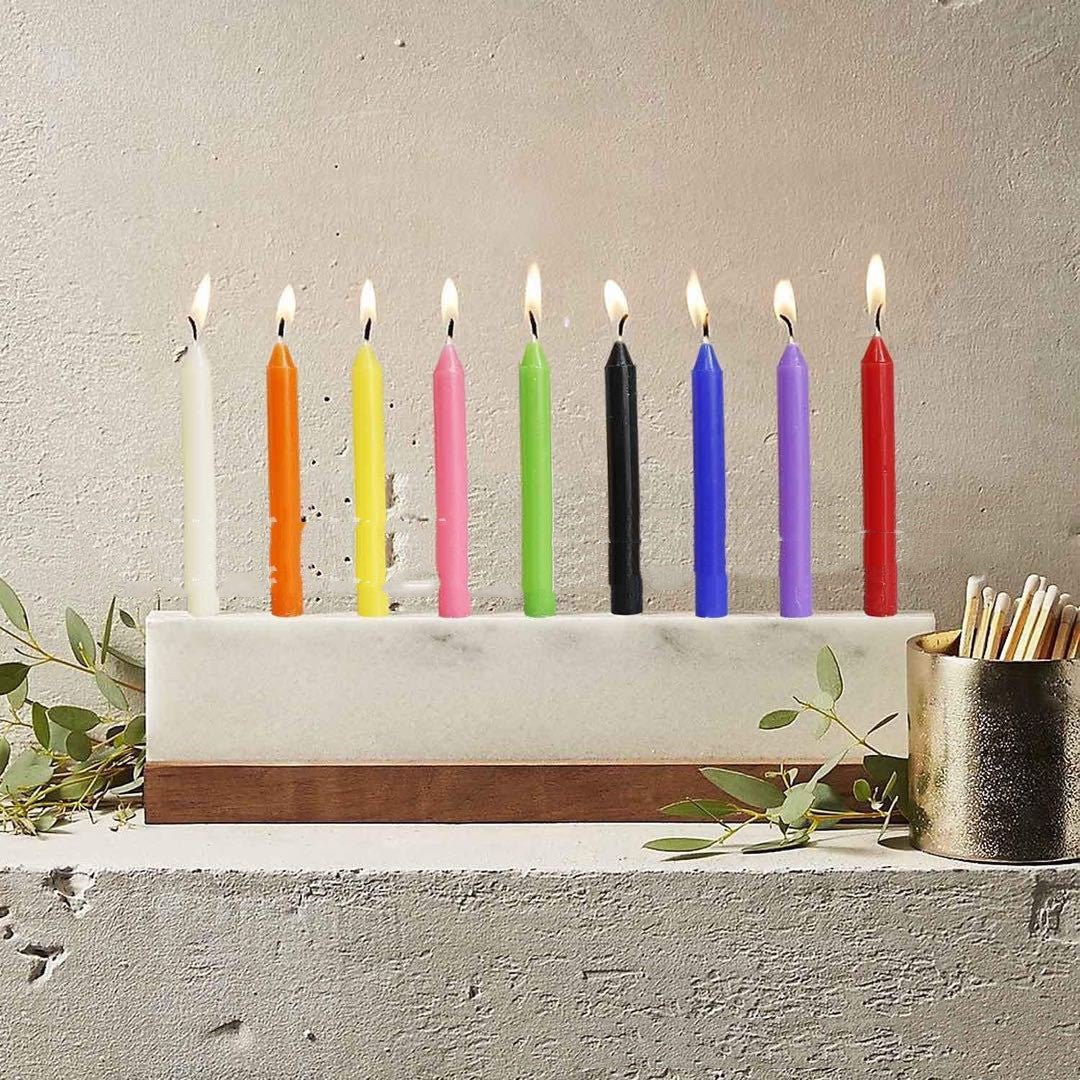 Christmas 100 Colorful Birthday Candles Smokeless And Tasteless Pole Candle - FushionX Techflex