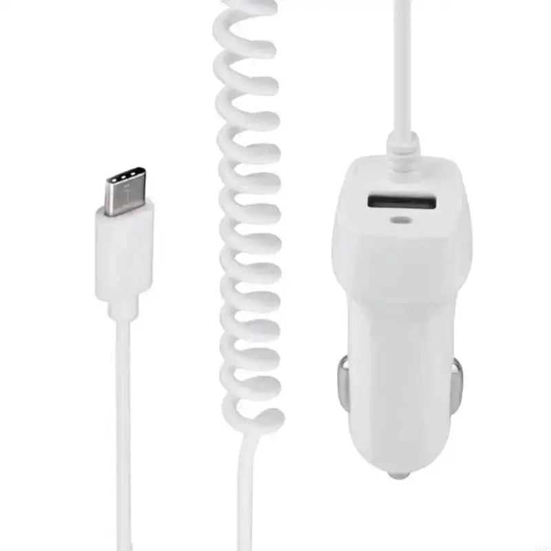 E65E Essential Car Smartphones Laptop Tablets Charger With Type C And Addtional USB Port - FushionX Techflex