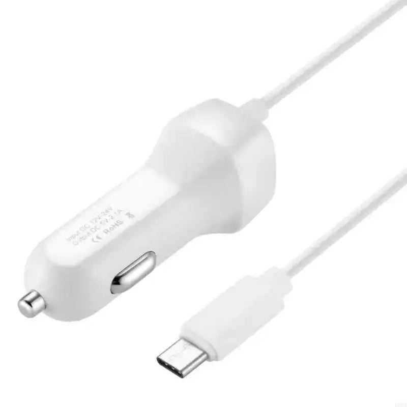 E65E Essential Car Smartphones Laptop Tablets Charger With Type C And Addtional USB Port - FushionX Techflex