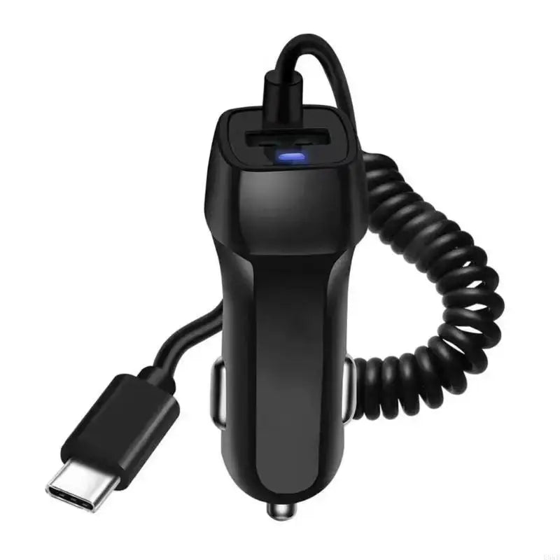 E65E Essential Car Smartphones Laptop Tablets Charger With Type C And Addtional USB Port - FushionX Techflex