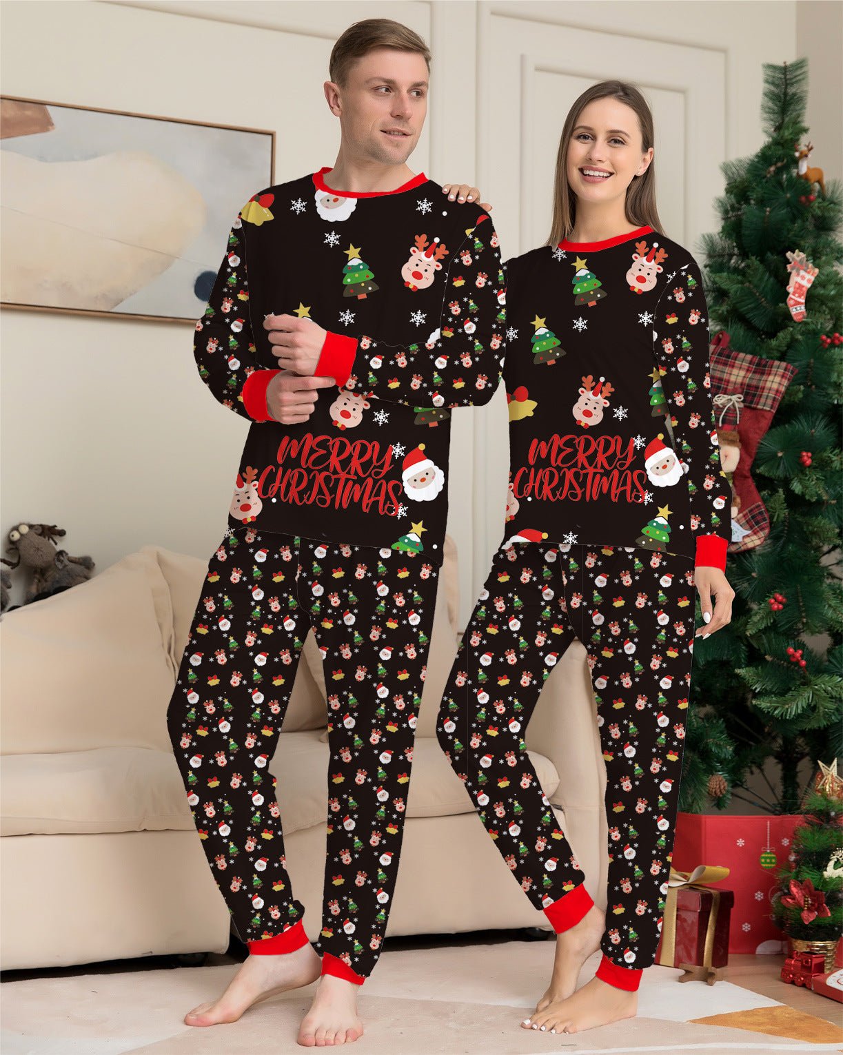 Family Christmas Matching Pajamas Set Christmas Pajamas For Family Christmas PJS Xmas Sleepwear - FushionX Techflex