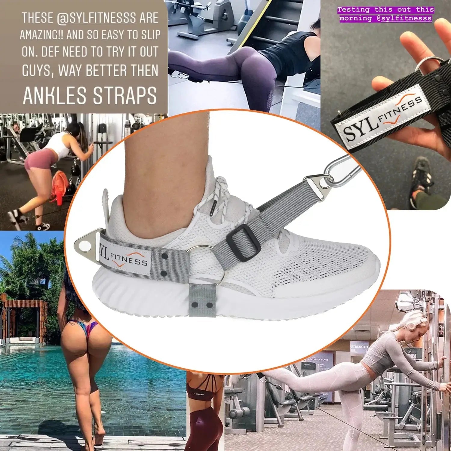 Fitness Glute Leg Buttocks Workout Kickback Strap Shoe Cover Hip Training Device Home Gym - FushionX Techflex