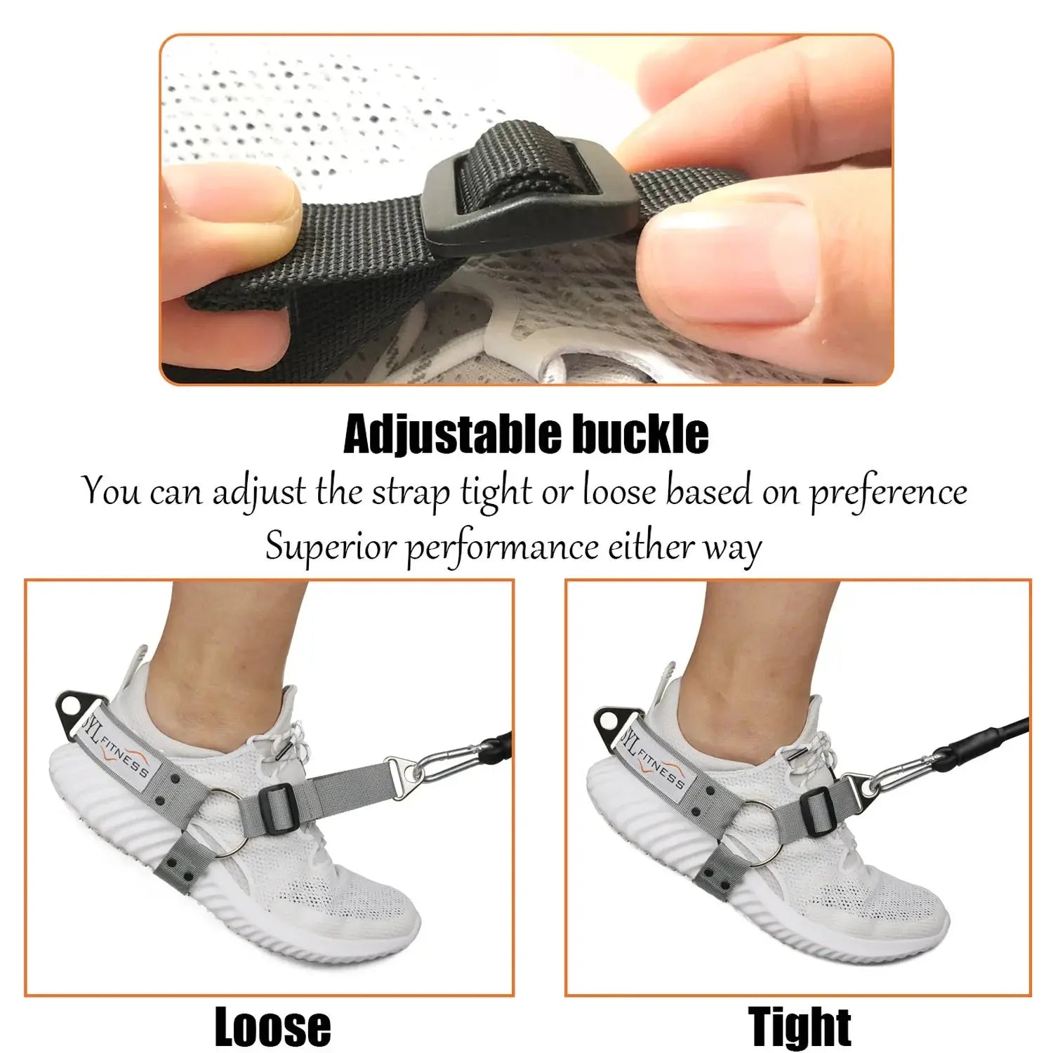 Fitness Glute Leg Buttocks Workout Kickback Strap Shoe Cover Hip Training Device Home Gym - FushionX Techflex