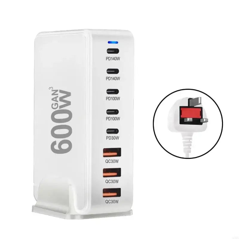G8DF 600W 8 Port GaNs PD USB C USB A Adapters for Phone - FushionX Techflex
