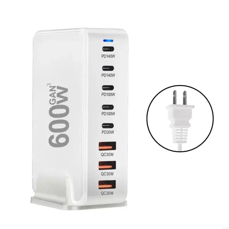 G8DF 600W 8 Port GaNs PD USB C USB A Adapters for Phone - FushionX Techflex