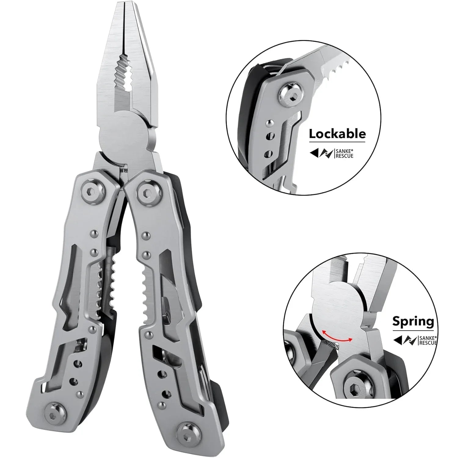 Hand Diy Multi Tools Multi - tool Folding Knives Scissor Cutters EDC Survival Gear Manual Pliers Fishing Outdoor Survival Camping - FushionX Techflex