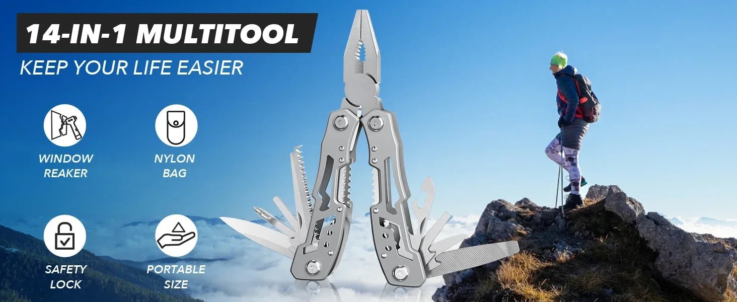 Hand Diy Multi Tools Multi - tool Folding Knives Scissor Cutters EDC Survival Gear Manual Pliers Fishing Outdoor Survival Camping - FushionX Techflex