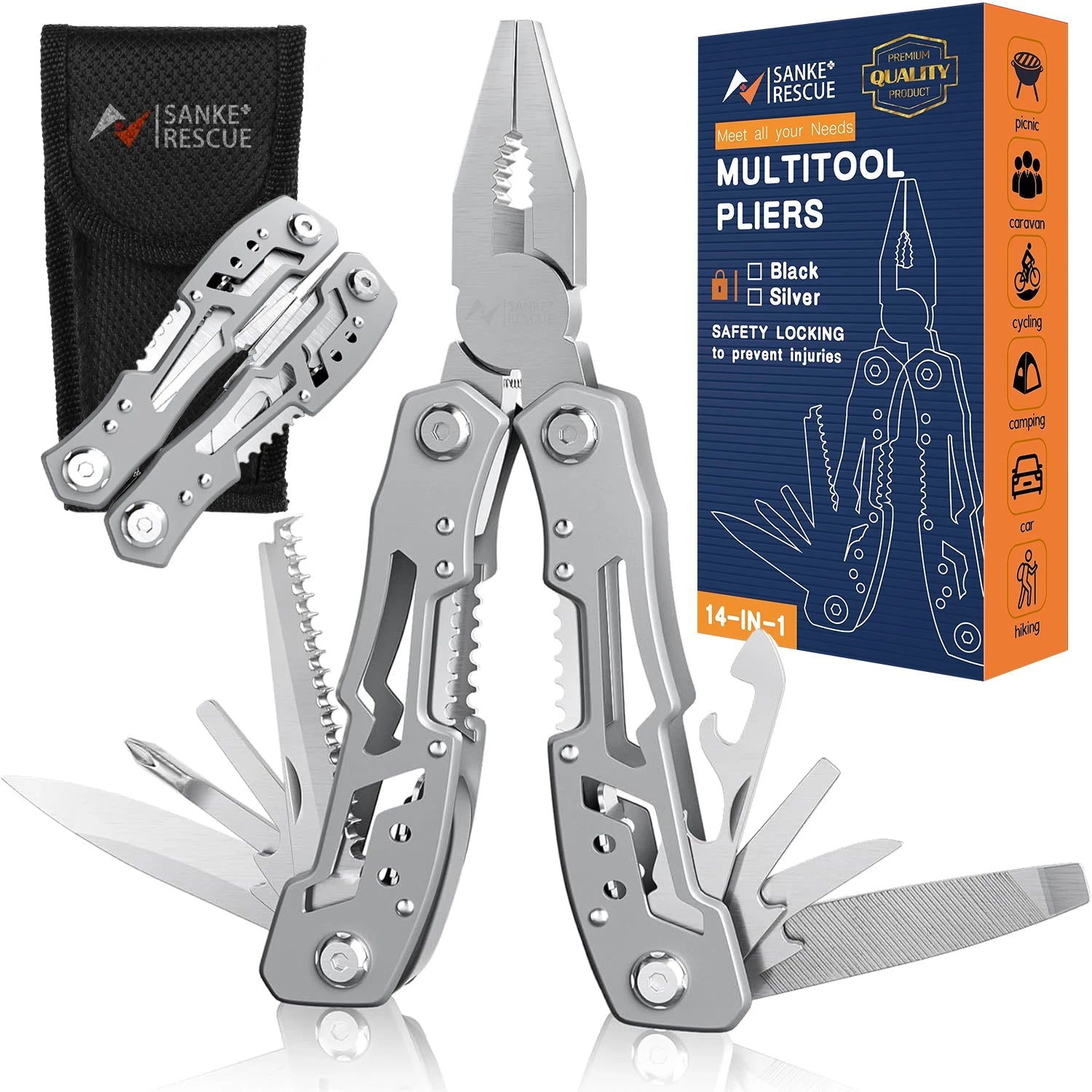 Hand Diy Multi Tools Multi - tool Folding Knives Scissor Cutters EDC Survival Gear Manual Pliers Fishing Outdoor Survival Camping - FushionX Techflex