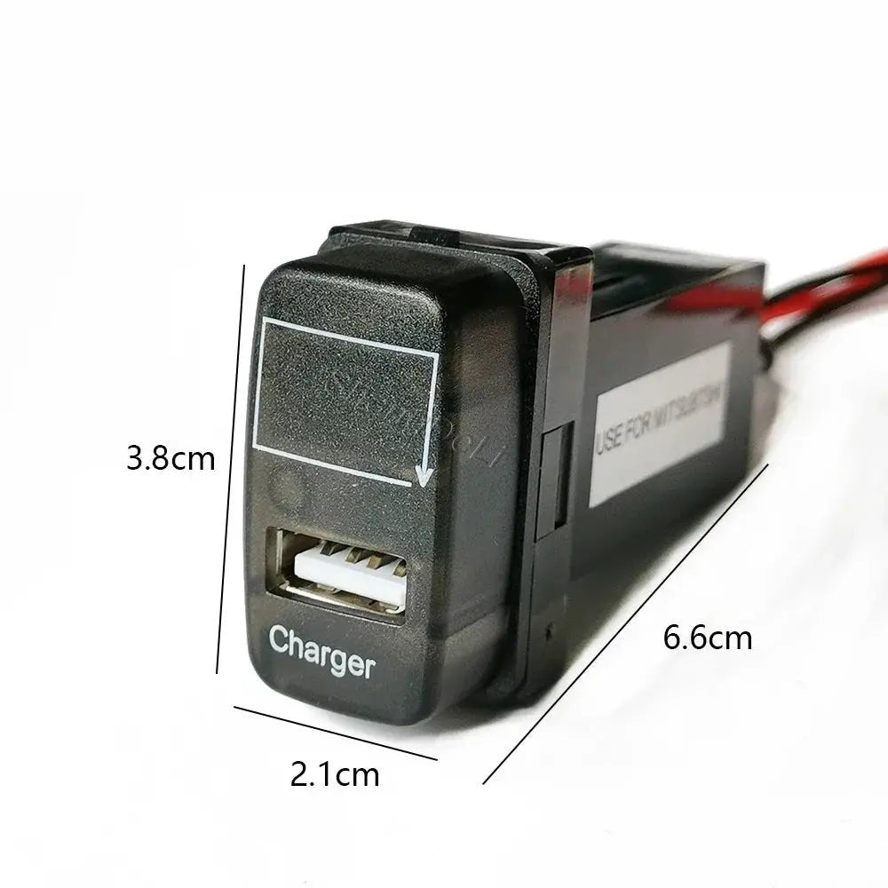 Modified Car Fast Charger USB Port Phone Charger Socket Interface Adapter - FushionX Techflex