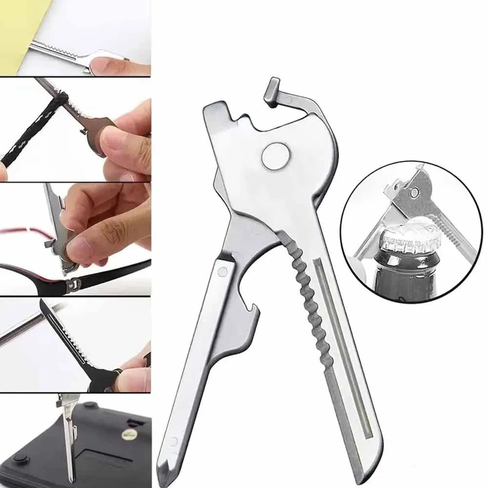 New 6 In 1 Utili Key Multi Tool Multi - purpose Screwdriver Pocket Multi - use Multi - tool Gear Utility Outdoor Gadget Hand Tool - FushionX Techflex
