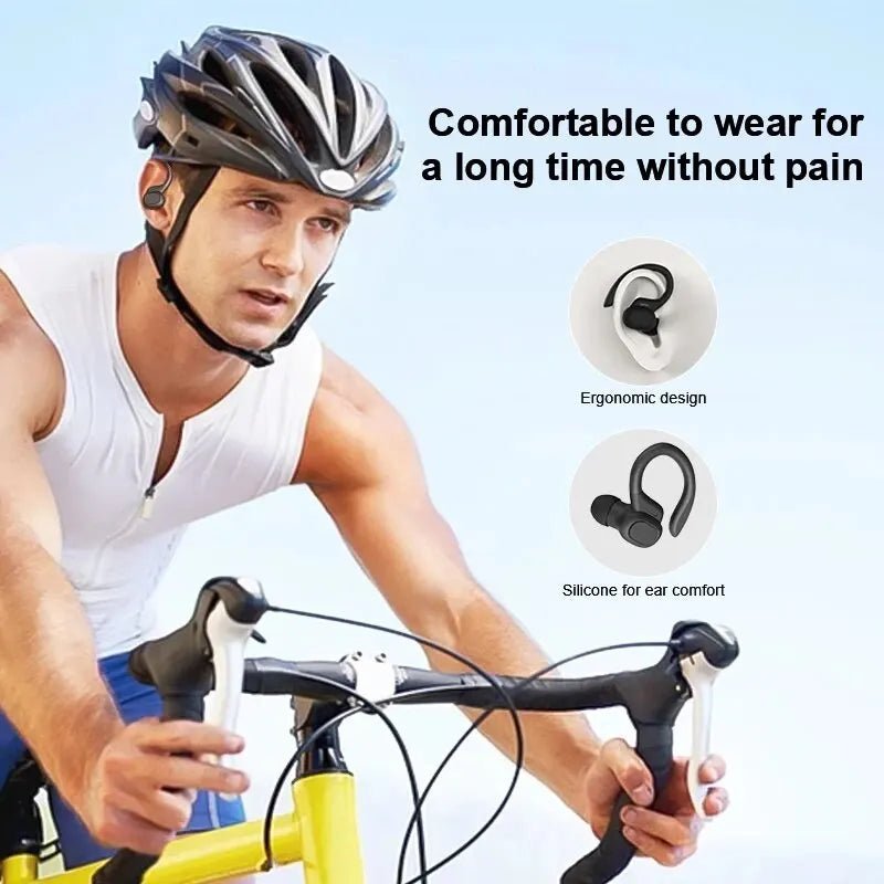 Original Wireless Earphones Ture Wireless Earbuds Ear Hook Sports HiFI Stereo Waterproof Headset With Mic TWS Headphone - FushionX Techflex