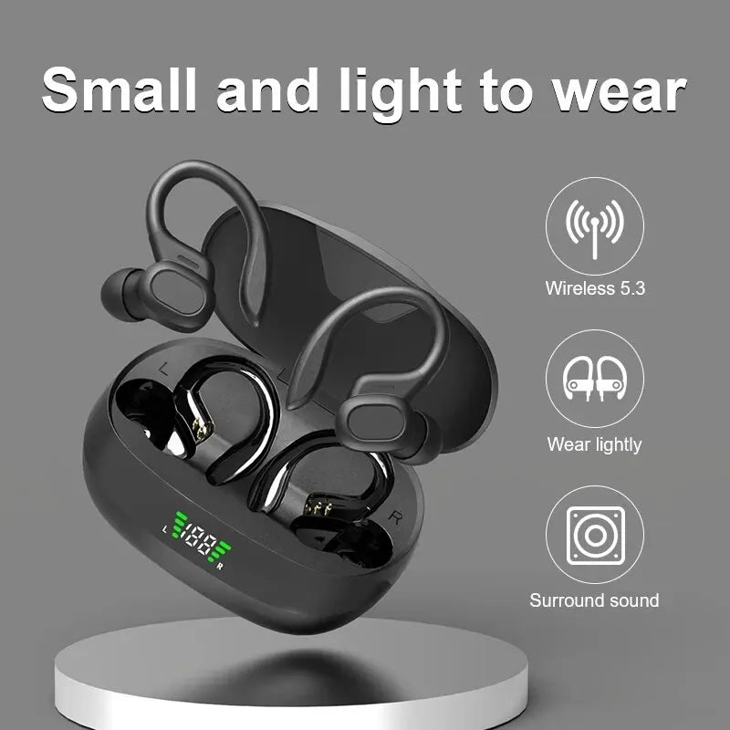 Original Wireless Earphones Ture Wireless Earbuds Ear Hook Sports HiFI Stereo Waterproof Headset With Mic TWS Headphone - FushionX Techflex