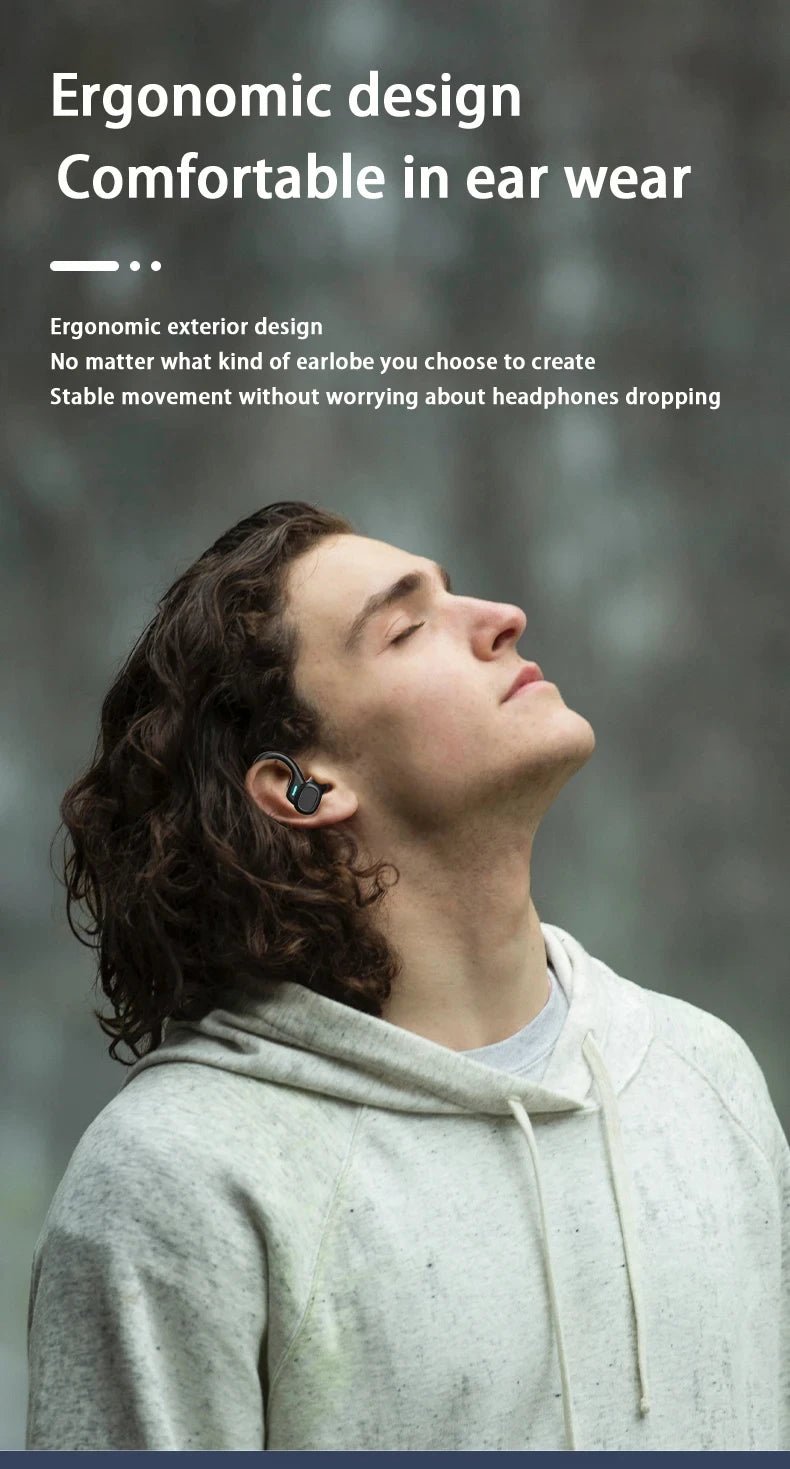 Original Wireless Earphones Ture Wireless Earbuds Ear Hook Sports HiFI Stereo Waterproof Headset With Mic TWS Headphone - FushionX Techflex