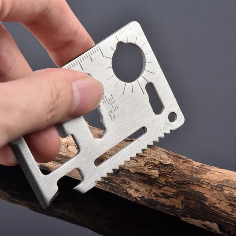 Pocket Tool Multifunction Credit Edc Outdoor Bottle Survive Gear Card Multi Multipurpose Gadget Camping Opener Wallet Kit - FushionX Techflex