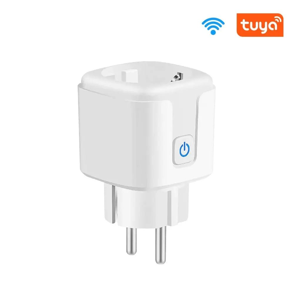 Tuya European Graffiti Wifi Smart Socket Mobile Phone Timing Remote Control 16A with Electricity - FushionX Techflex