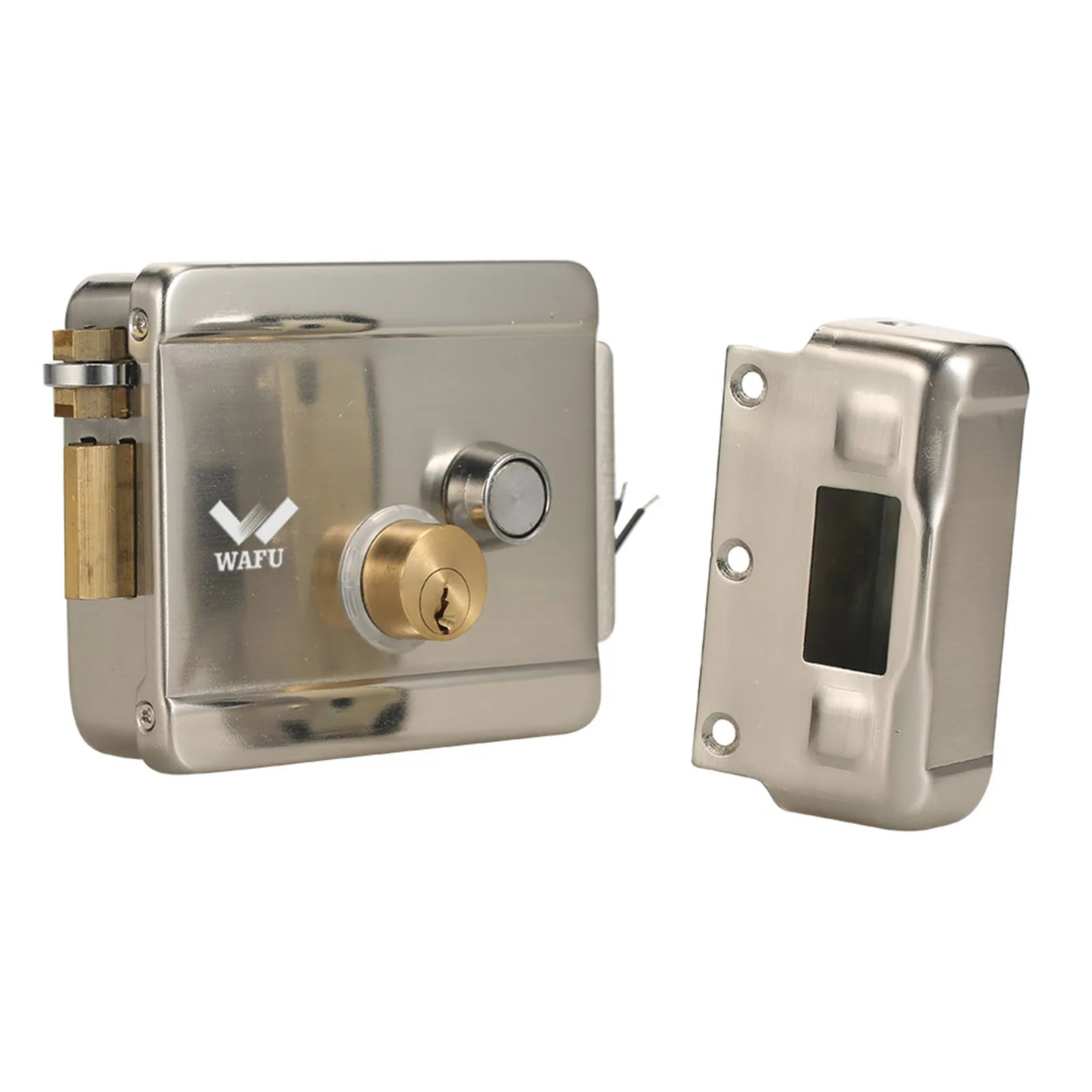 WAFU Smart Electric Gate Door Lock Secure Electric Metallic Lock Electronic Door Lock Door Access Control for Home Office - FushionX Techflex