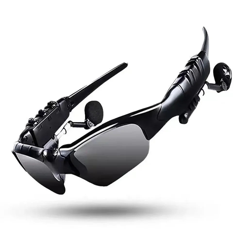 5.0 Stereo Earphones Wireless Headset with Mic Smart Glasses Sunglasses for Driving Cycling Sports Noise Reduction Headphones - FushionX Techflex