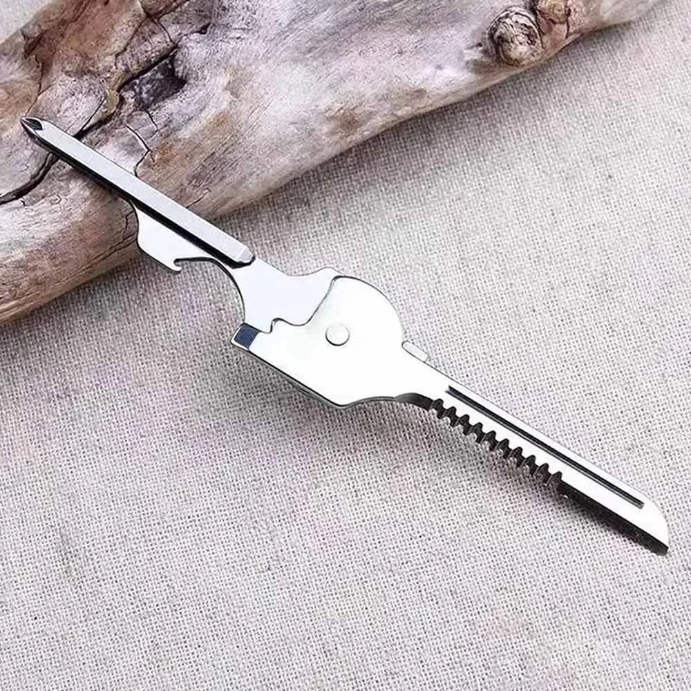 6 In 1 Utili Key Multi Tool Multipurpose Screwdriver Pocket Multi - use Multi - tool Gear Utility Outdoor Gadget Multi - function - FushionX Techflex