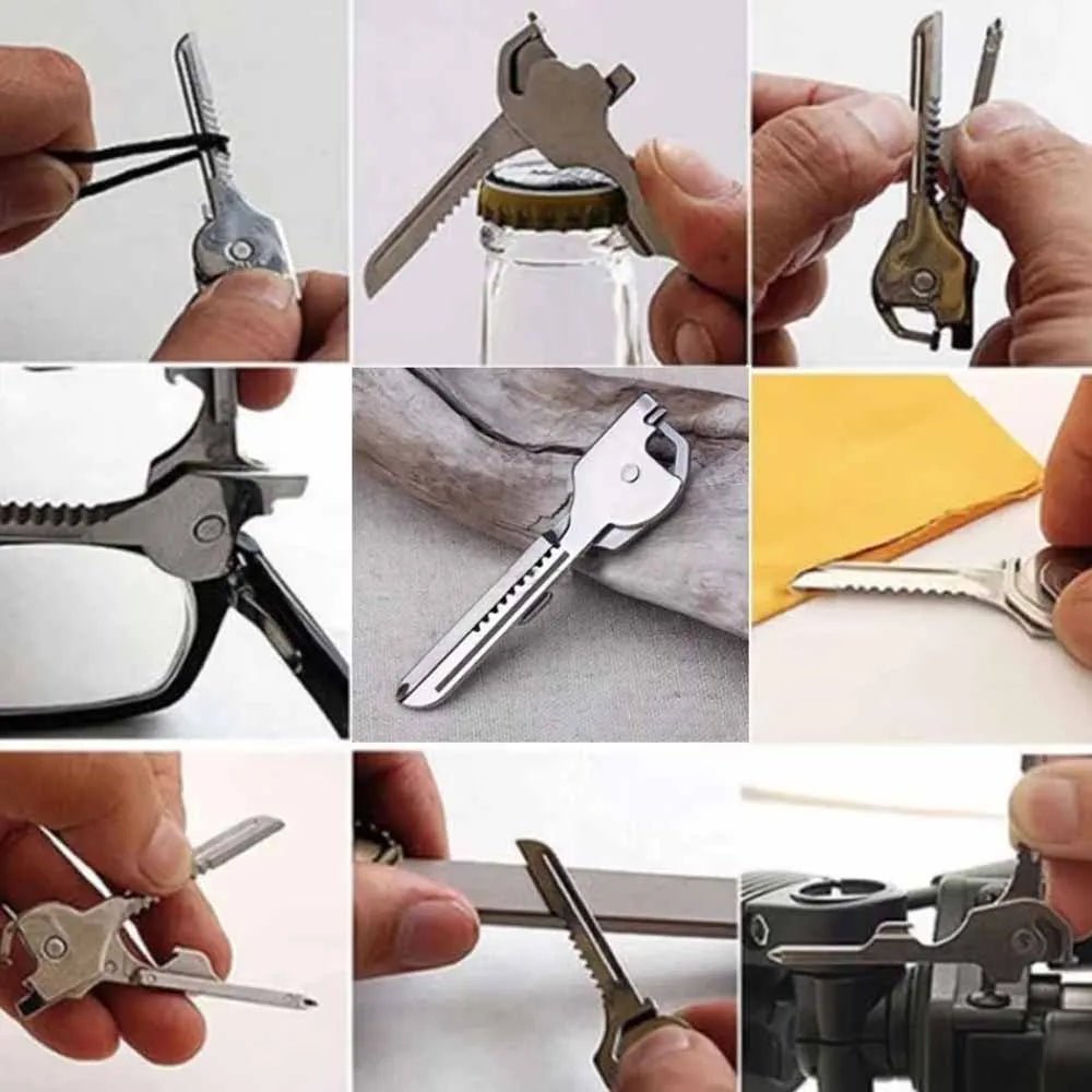 6 In 1 Utili Key Multi Tool Multipurpose Screwdriver Pocket Multi - use Multi - tool Gear Utility Outdoor Gadget Multi - function - FushionX Techflex