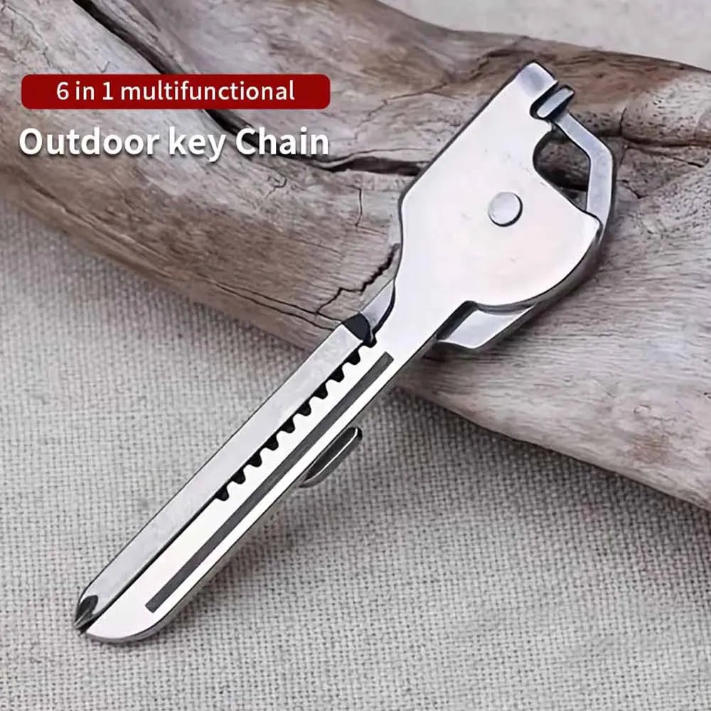 6 In 1 Utili Key Multi Tool Multipurpose Screwdriver Pocket Multi - use Multi - tool Gear Utility Outdoor Gadget Multi - function - FushionX Techflex
