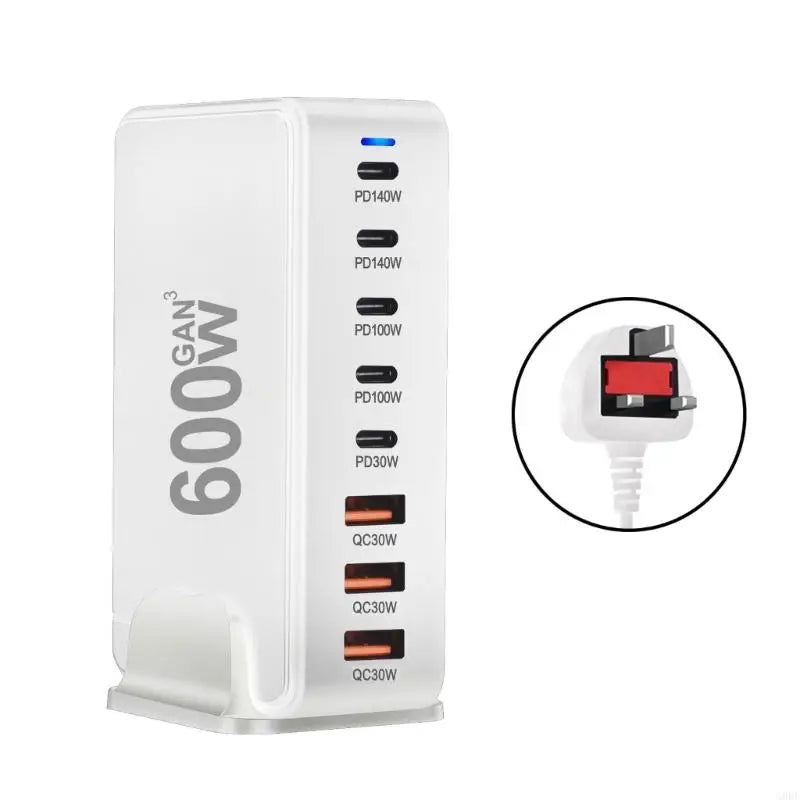 G8DF 600W 8 Port GaNs PD USB C USB A Adapters for Phone