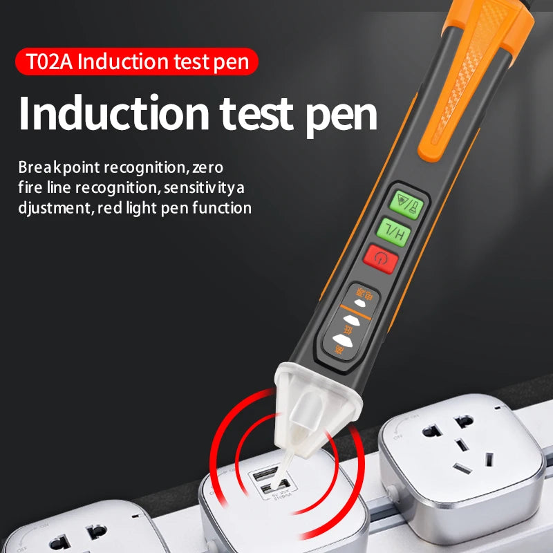 NJTY Non-Contact Voltage Tester 12-1000V AC Voltage Checker Pen Smart Circuit Inspection Tool