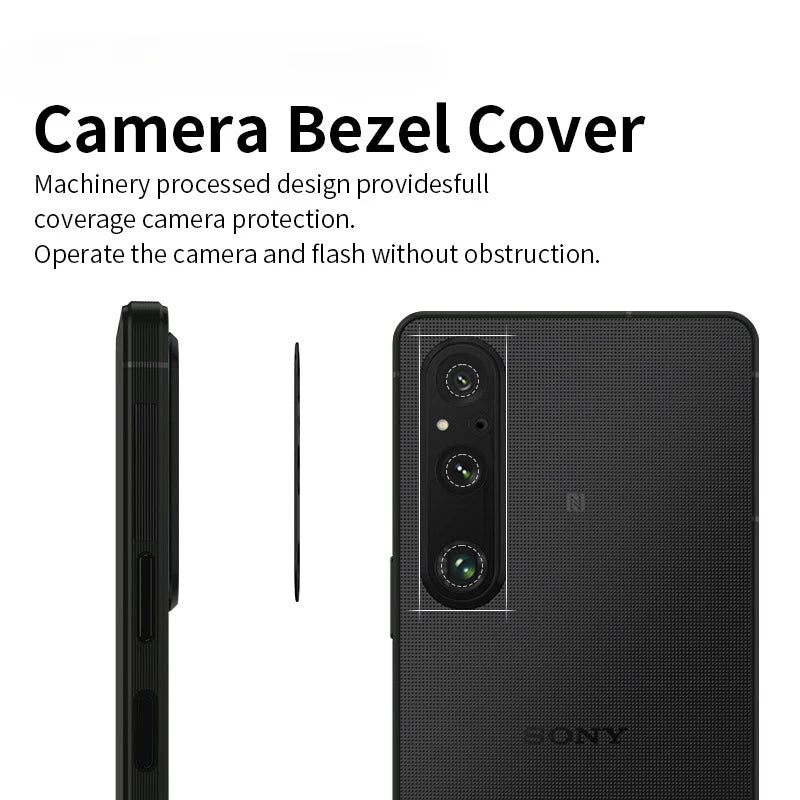 For Sony Xperia 1 V 10 V Metal Aluminum Camera Lens Protector Camera Lens Cover Case Protective Film