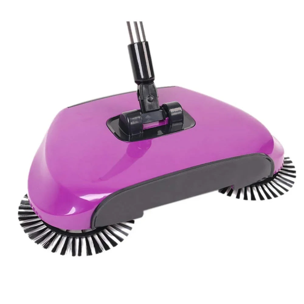 Household Hand Sweeping Machine Without Electricity 360 Degree Rotating,Automatic Cleaning Push Sweeper Broom