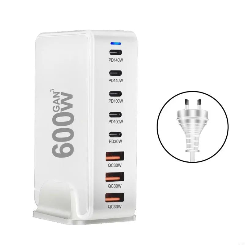 G8DF 600W 8 Port GaNs PD USB C USB A Adapters for Phone