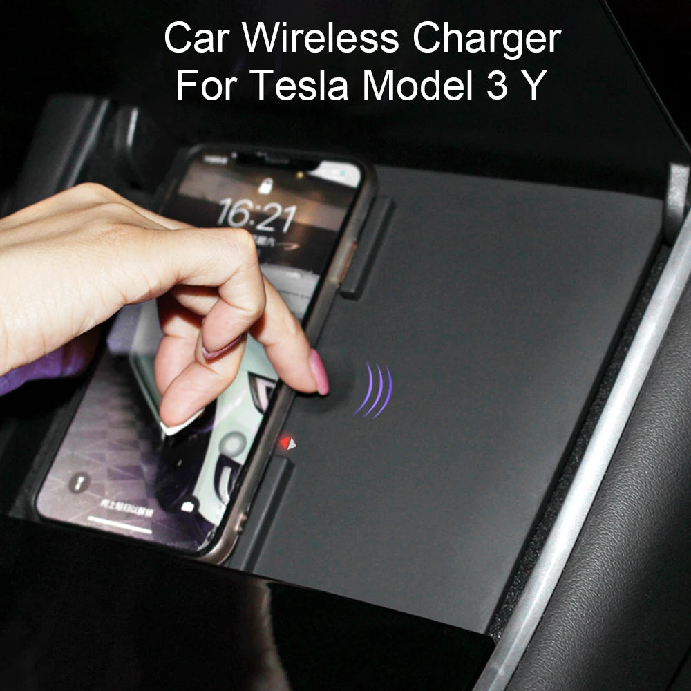 For Tesla Model 3 Y Car Wireless Charger USB Ports Fast Charger