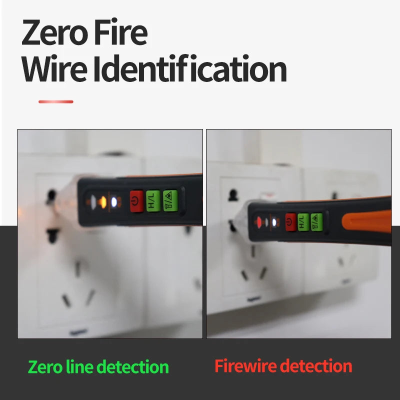 NJTY Non-Contact Voltage Tester 12-1000V AC Voltage Checker Pen Smart Circuit Inspection Tool