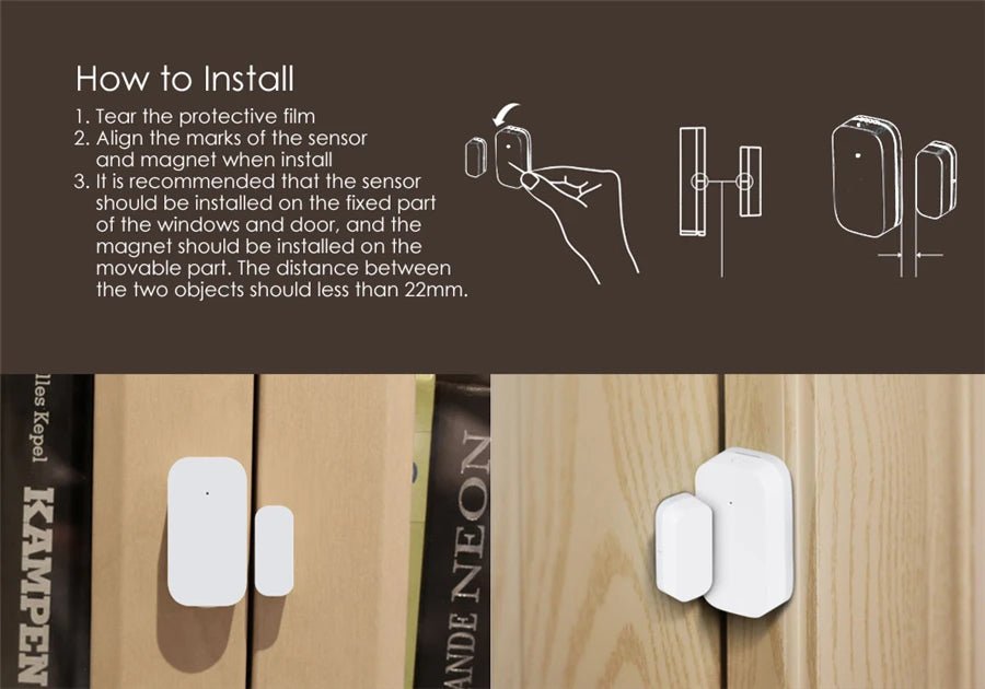 Aqara Door Window Sensor Zigbee Wireless Connection Alarm Smart Mini Door Sensor Work With Aqara Gateway Mi Home HomeKit APP - FushionX Techflex
