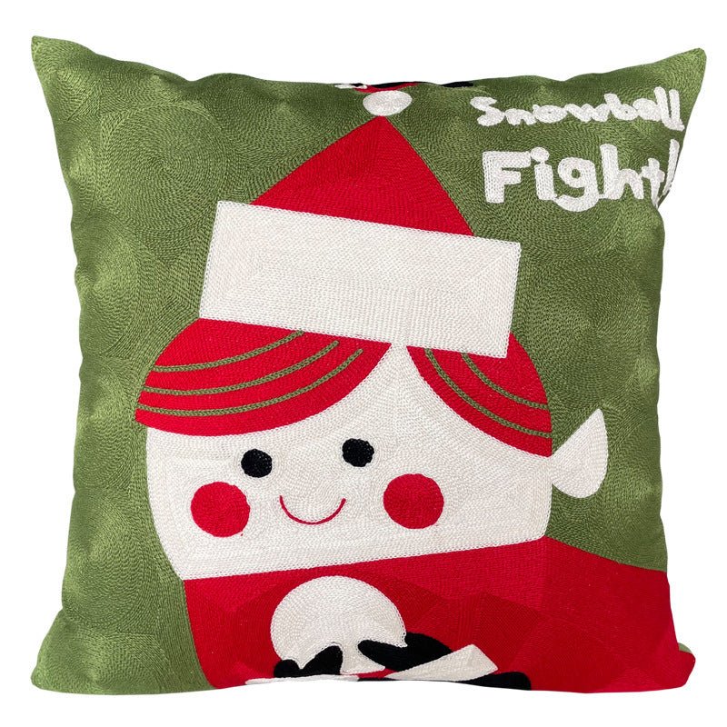 Christmas Gift New Year Cute Cartoon Office Cushion Throw Pillowcase - FushionX Techflex