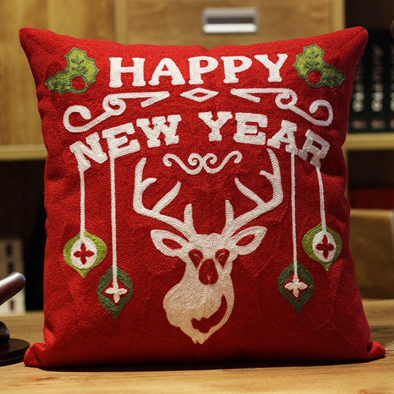 Christmas Gift New Year Cute Cartoon Office Cushion Throw Pillowcase - FushionX Techflex