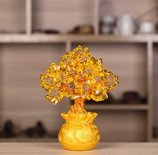 Crystal Lucky Tree Money Bag Tree Money Tree Creative Fashion Home Decoration Desktop Decoration - FushionX Techflex