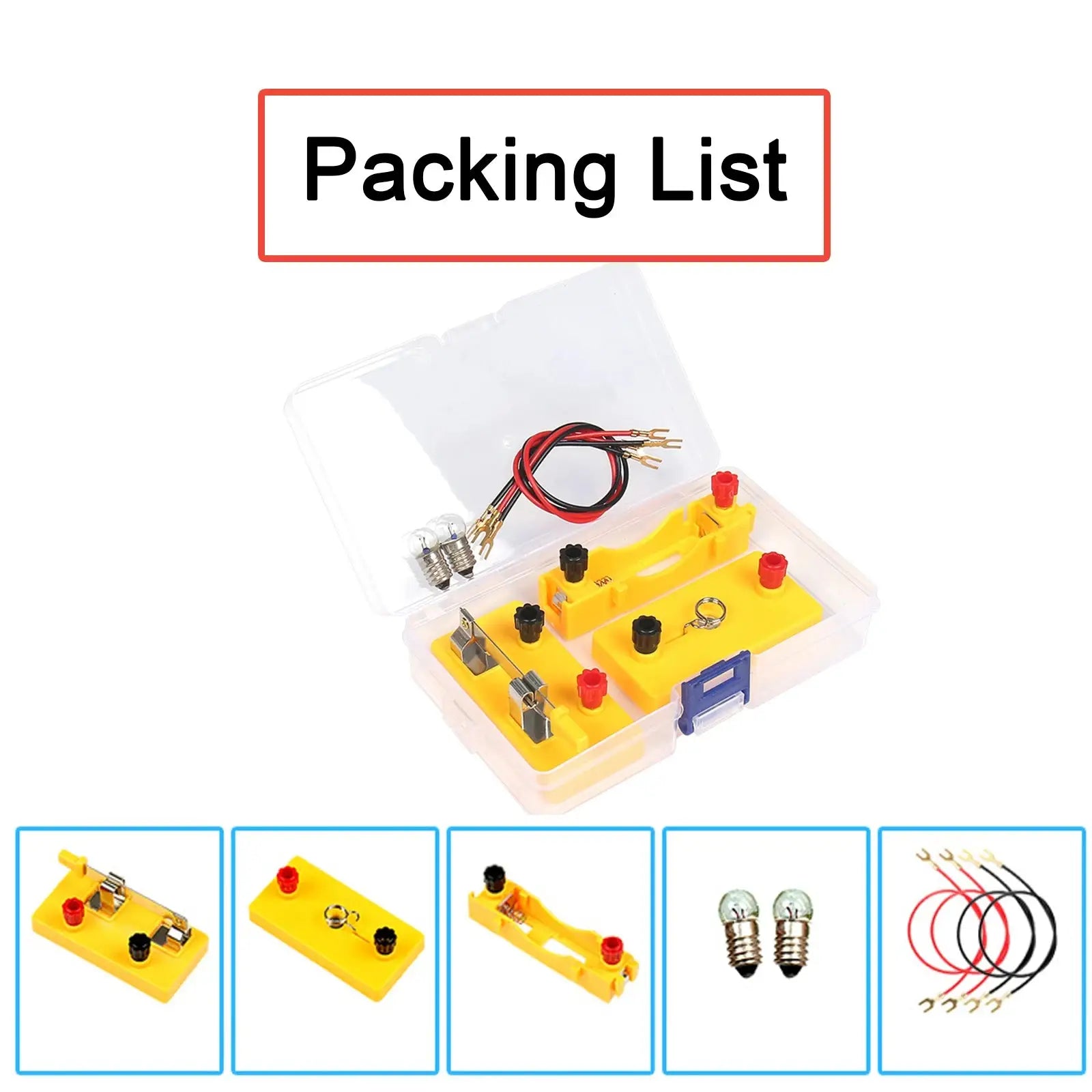 DIY Basic Circuit Electricity Learning Kit Physics Educational Toys For Children STEM Experiment - FushionX Techflex