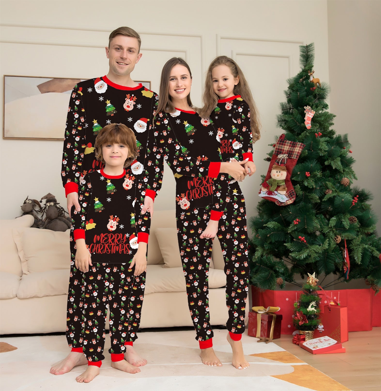 Family Christmas Matching Pajamas Set Christmas Pajamas For Family Christmas PJS Xmas Sleepwear - FushionX Techflex