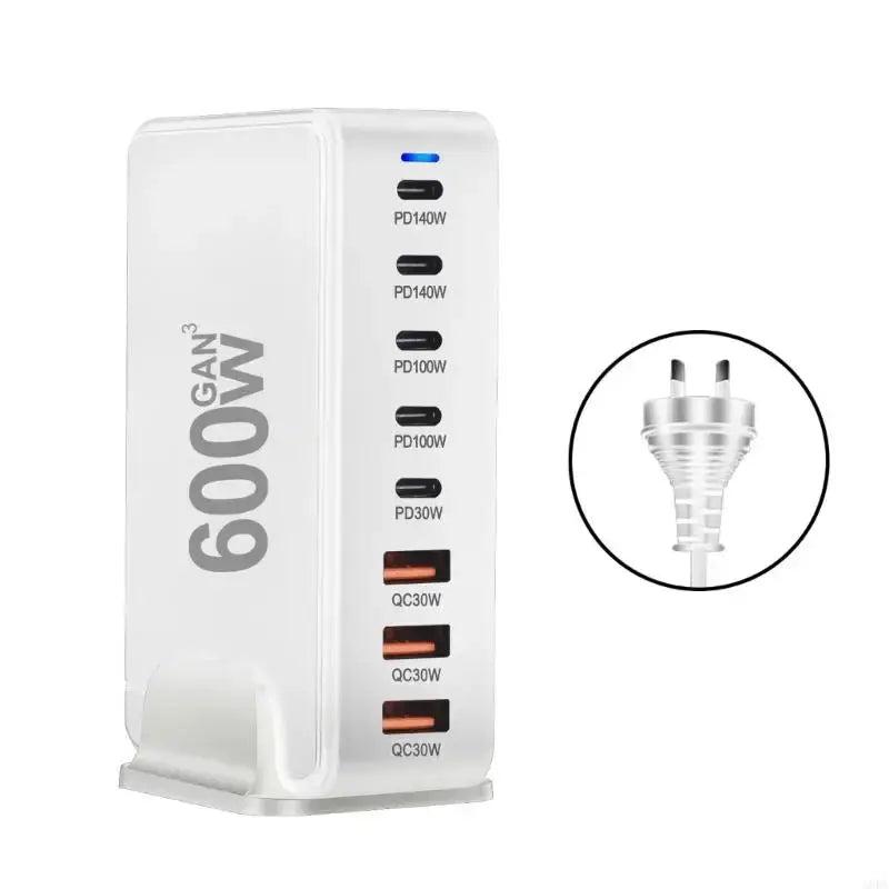 G8DF 600W 8 Port GaNs PD USB C USB A Adapters for Phone - FushionX Techflex