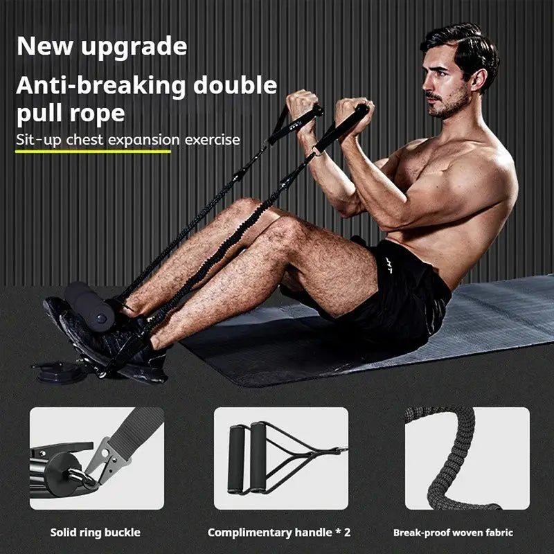 Gym Equipment Double suction cup sit up assist Assistant Exercised Abdomen Arms Stomach Thighs Legs Home Fitness - FushionX Techflex
